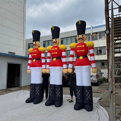 Soldado Quebra-Nozes Inflável Shopping Soldado Quebra-Nozes Inflável de 3/6 Metros Natal