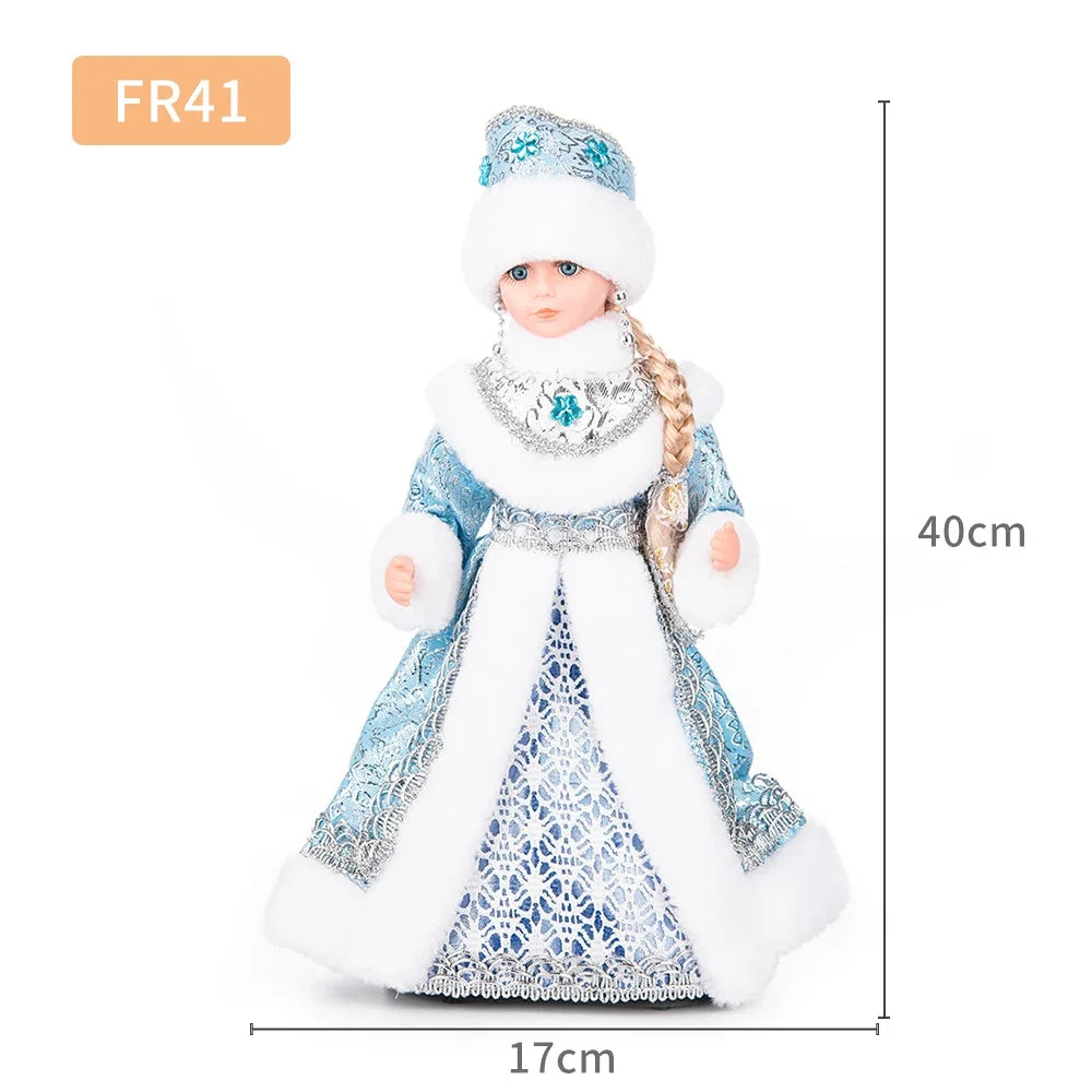 Natal Papai Noel Menino Menina Russa Música Eletrônica Ornamentos Decoração Natal