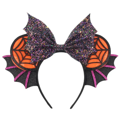 Tiaras Acessórios Disney Conjunto de 1 tiaras com orelhas rato para o Halloween, lantejoulas