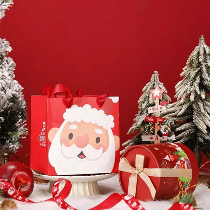 Caixa de Presente Cilíndrica de Doces de Natal, Embalagem Sobremesa Mousse Qualidade