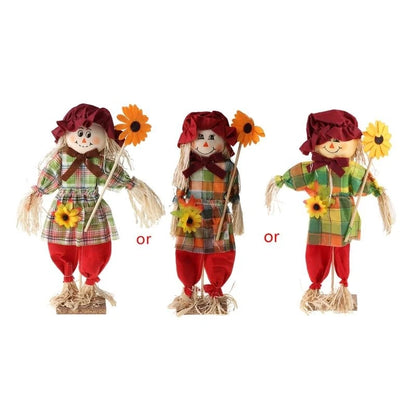 Kit Boneco Espantalho Decorativo Para Festa Junina - Januário E Lindinha 37cm - 1 Un.