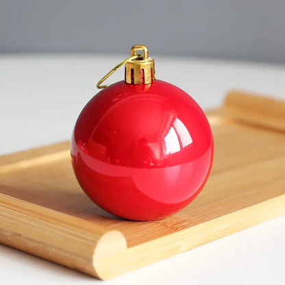 Enfeites grandes de bolas de Natal de 10 cm, 6 peças, enfeites de Natal grandes