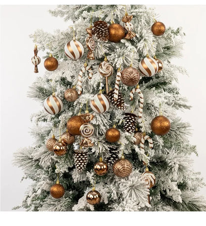 Bola de natal 36 peças enfeites de bola de Natal em formato especial, decoração de festa