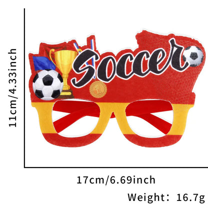 Óculos Copa do Mundo 1 peça óculos lembrancinhas de festa de futebol decorações óculos