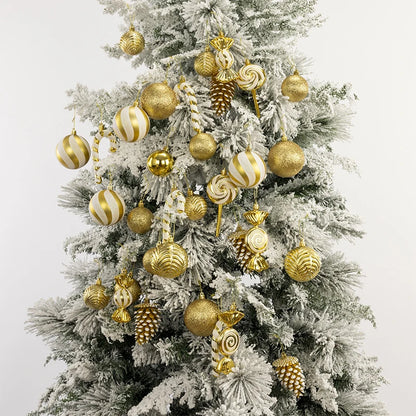 Bola de natal 36 peças enfeites de bola de Natal em formato especial, decoração de festa