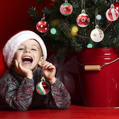 Bola de pendurar para árvore de Natal colorida