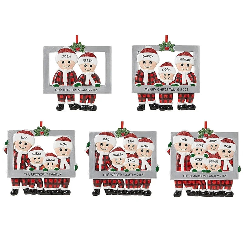 Porta-Retrato Árvore de Natal Enfeite de Natal Personalizado em Formato de Porta-Retrato 7.8cm*7.7cm