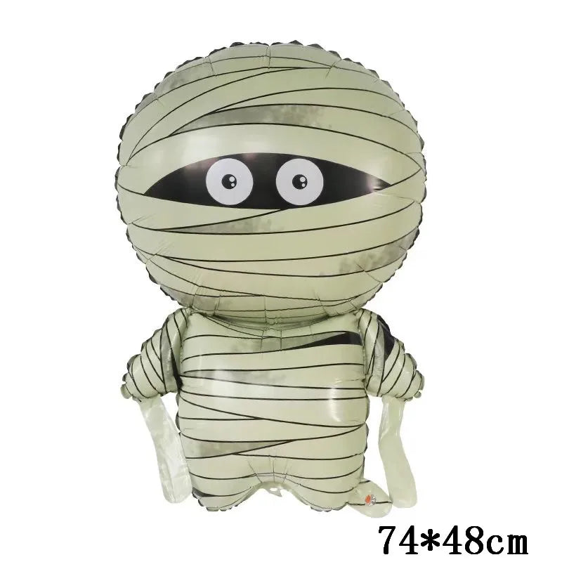 Decoração de festa de Halloween 3D balões decoração abóbora gato balão forma fantasma