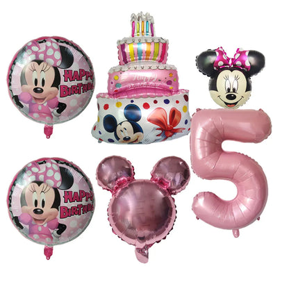 Disney Minnie Mouse Balão de alumínio redondo - (45,7 cm) 1 peça - decoração