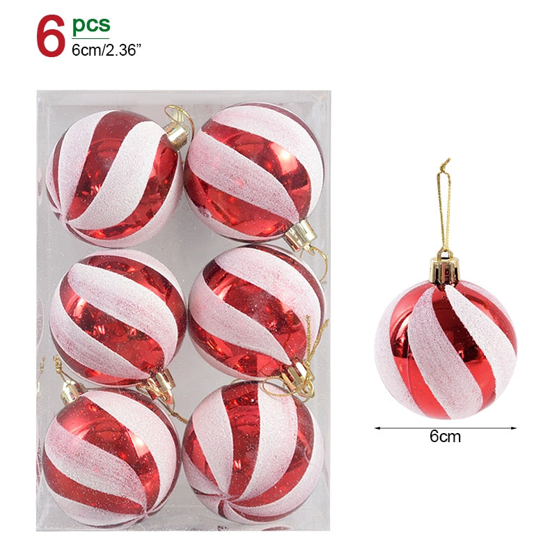 Caixas De Peças Enfeites De Árvore De Natal Bola De Doces Bola De Natal