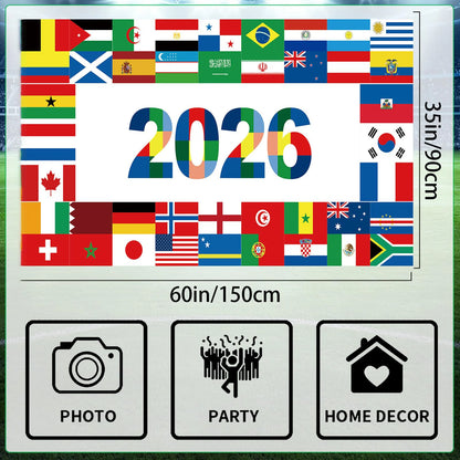 Cenário da Copa do Mundo de 2026, 109 x 188 cm, cenário de atmosfera de estádio futebol