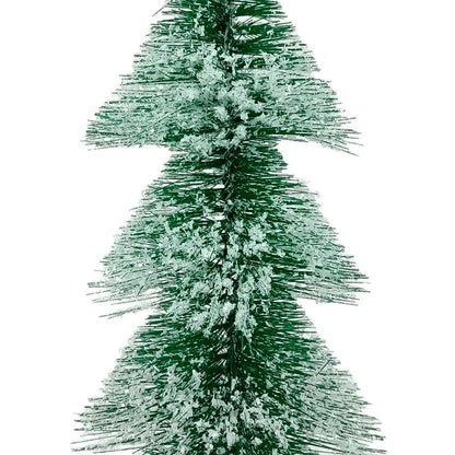 Mini Árvore De Natal Flocos Neve Pinheiro Enfeite Mesa 33cm*12cm Mini Pinheiro de Natal