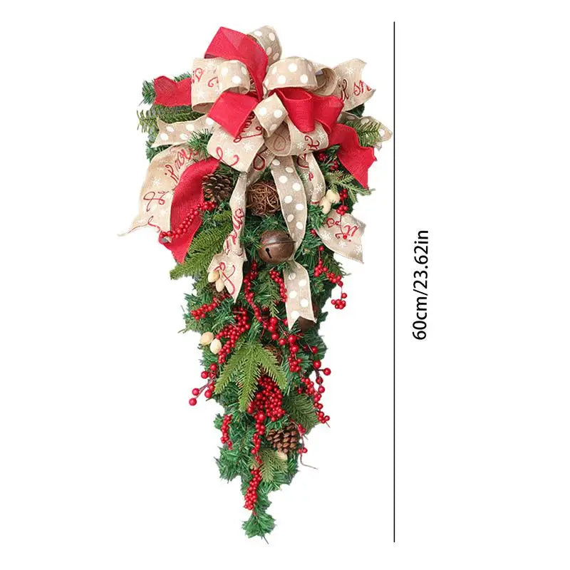 Guirlanda de videira artificial de Natal 60cm Enfeite natalino guirlanda rattan