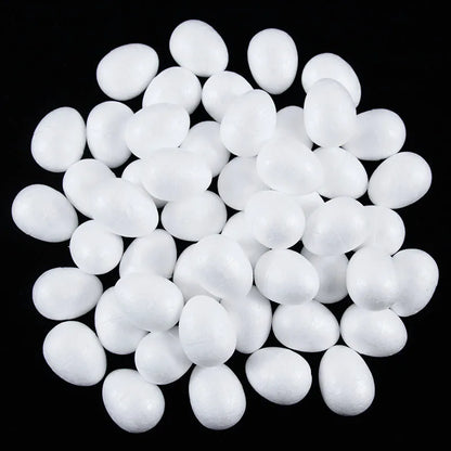 Ovos de isopor em forma de ovo, 20 peças, bolas de espuma de 7cm, ovos de isopor 9cm