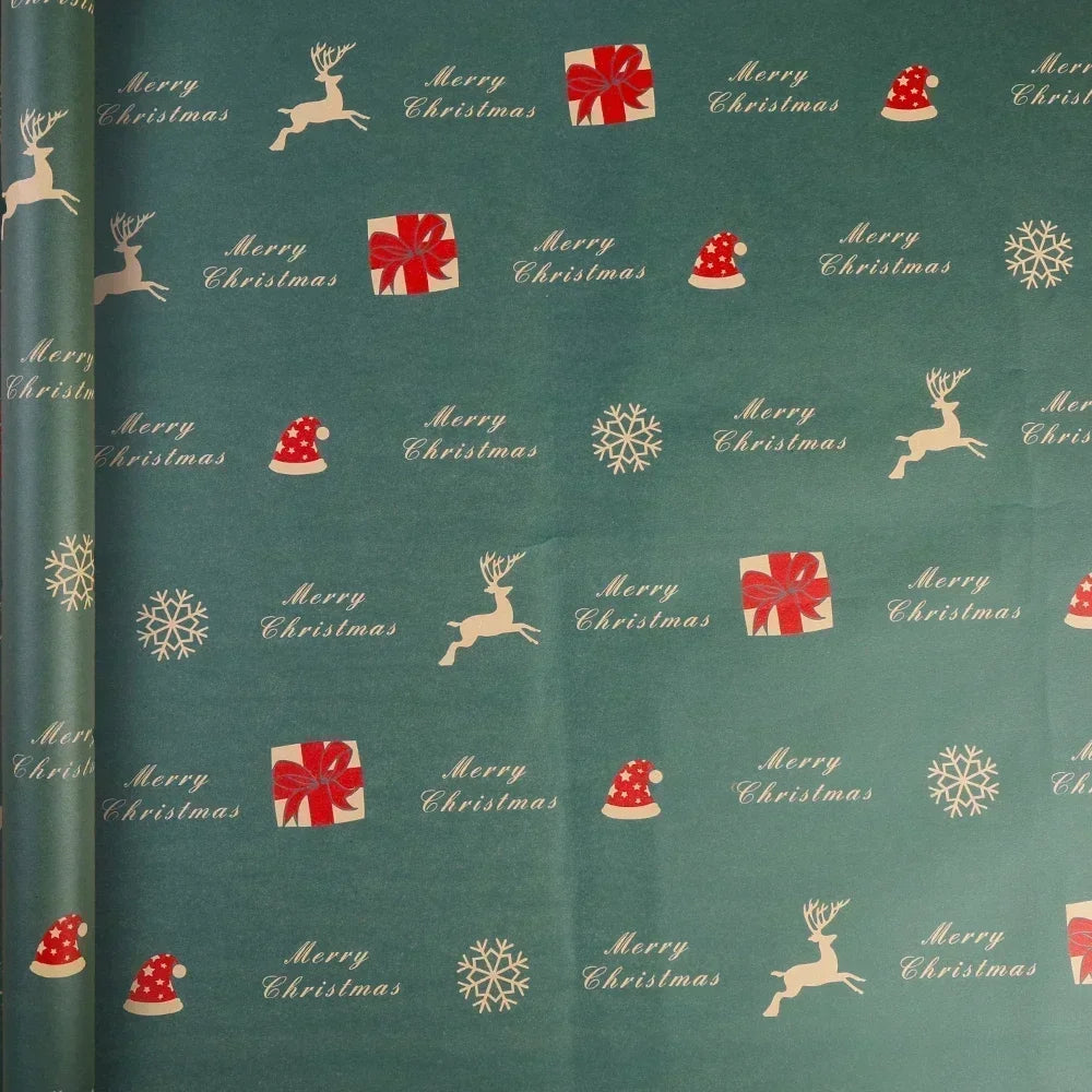 Papel Kraft de Elementos de Natal/de Embrulho de Caixa de Presente Suprimentos Festas