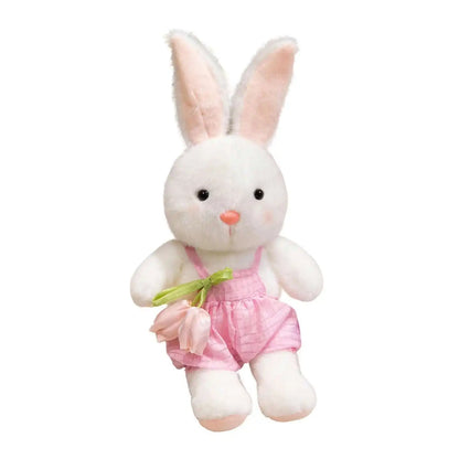 Coelho Páscoa Rústico Decoração Coelhinha Coelha Rosa Enfeite Decoração Páscoa 35cm