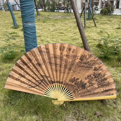 Leques mão dobrável desdobre, 63 Pol.160cm / 35.4 Pol.*90cm, Dobrável Cor Vermelho