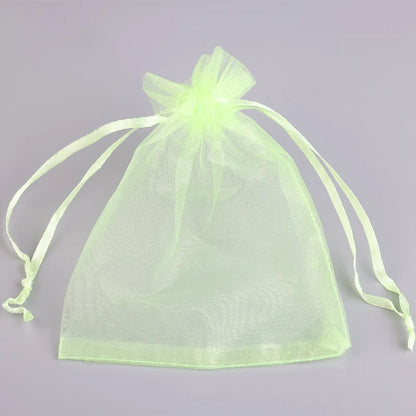 Sacolinhas Grande Organza Saco De Organza Branco 15x20cm - Pacote 50 Gala, Multicor