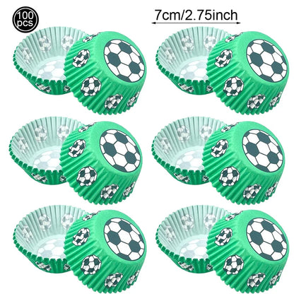 Kit Decoração Copa Do Mundo Troféu Metalizada Prato/Copo/Canudos/Guardanapos Brasil