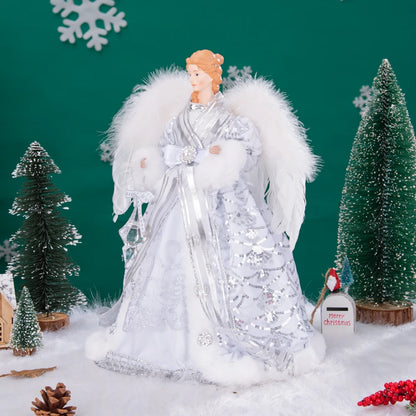 Anjo Enfeite Decoração De luxo Arvore de Natal 42 cm Arvore de Natal