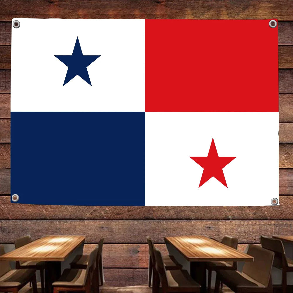 Bandeira do Panamá bandeira Copa do Mundo 7,5 x 12,5 cm bandeira dupla face bandeira