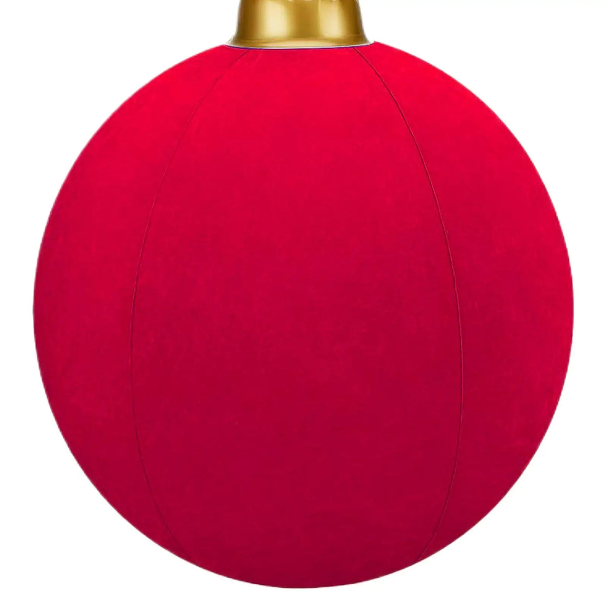 Bola de Natal Inflável Gigante de 60cm com Acabamento Aveludado, Bola Inflável Shoppings