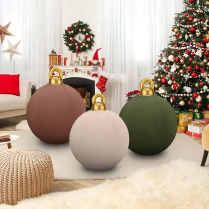 Bola Natal Inflável para Shopping Center e Bolas Natalinas Coloridas Cenários Fotográficos