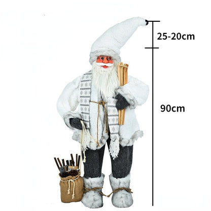 Papai Noel Grande Estatueta de Papai Noel Boneco de Papai Noel Estátua Ornamento Figura