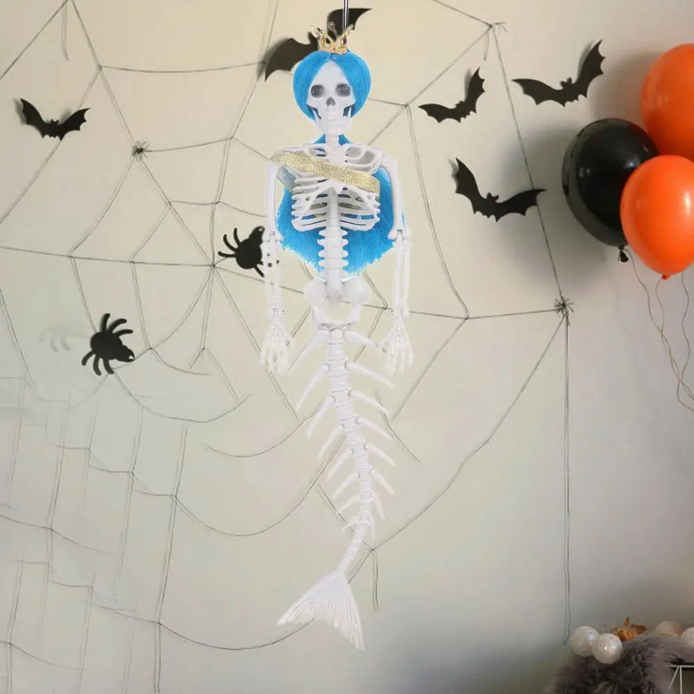 Sereia Esqueleto em Tamanho Real e Decorações Ao Ar Livre de Halloween