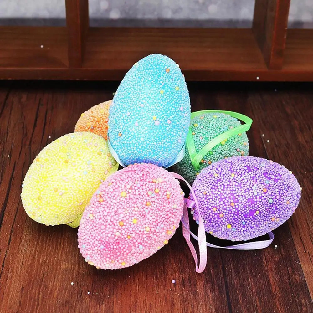 Ovos/Coelho/Cenoura de Páscoa decoração 24 peças de enfeites ovo Páscoa e cenoura