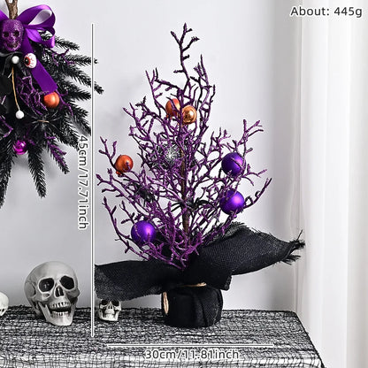 Guirlanda de Halloween com Videiras Roxas, Guirlanda de Halloween com Videiras Roxas