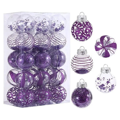 Bola de Natal para Pendurar, Conjunto de 30 Bolas Decorativas de 31cm*12.2 Pol. Natal