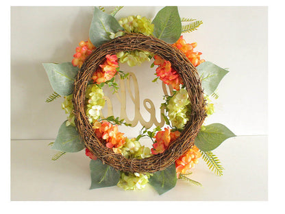 Guirlanda De Flores Rosa, Decoração De Simulação De Primavera/verão