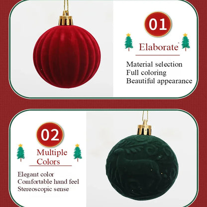 Bola de Natal 12 peças Bolas de Natal Enfeites Bolas de Natal Decorações Fácil de Usar