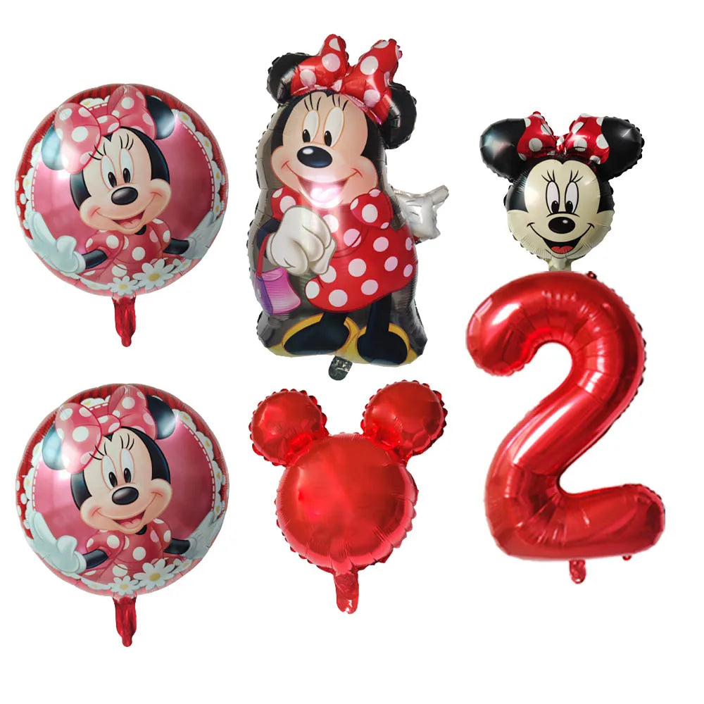 Disney Minnie Mouse Balão de alumínio redondo - (45,7 cm) 1 peça - decoração