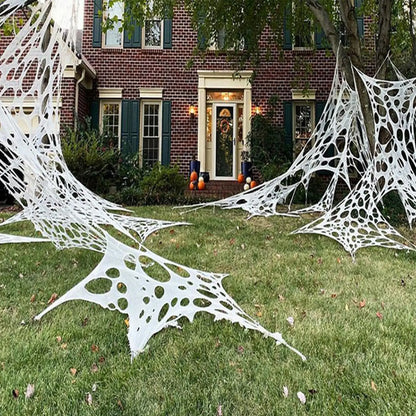 Decoração de Halloween em teia de aranha e Halloween em teia de aranha