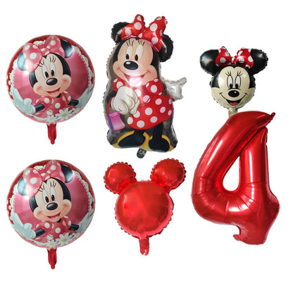 Disney Minnie Mouse Balão de alumínio redondo - (45,7 cm) 1 peça - decoração