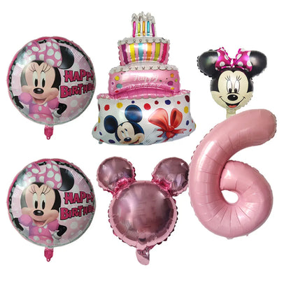 Disney Minnie Mouse Balão de alumínio redondo - (45,7 cm) 1 peça - decoração