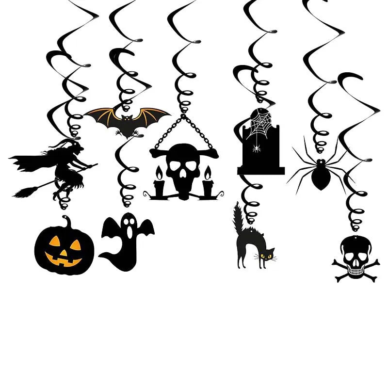 9 Balões de Halloween para Decoração de Festas, Suprimentos para Decoração Halloween