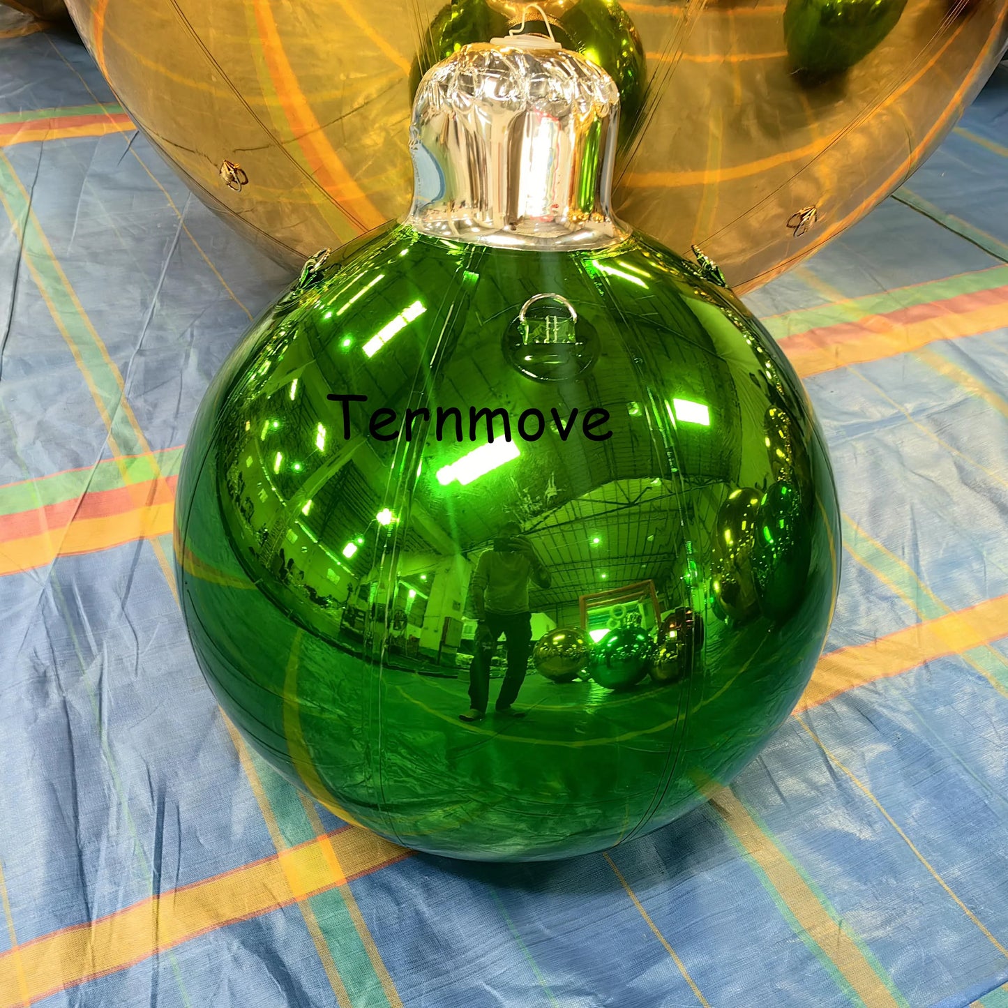 Bola De Natal Inflável Ornamentos de Natal ao ar livre de tamanho extra grande, bolas