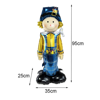 Kit 1 Balões Metalizados Espantalho 120cm Festa Junina Decoração