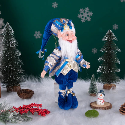 Enfeite Elfo Verde e Vermelho 45cm e 55cm Merita, Personagens Natalinos para Decoração