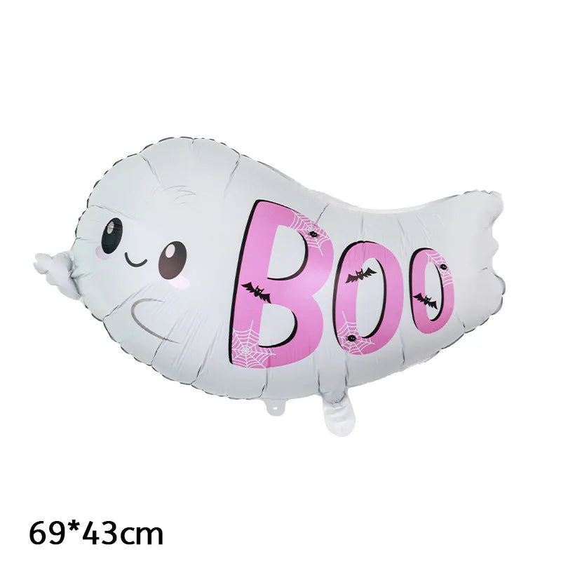 Balões grandes Halloween, conjunto independente balões grandes alumínio, abóbora