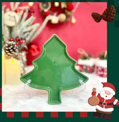 Bule de Chá em Formato de Árvore de Natal (820ml) e Bule de Porcelana Árvore de Natal Decorativo Cerâmica