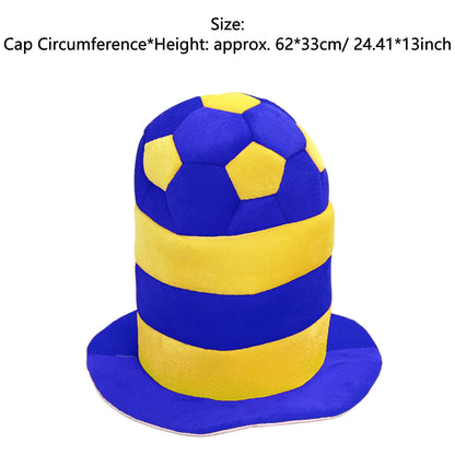 Chapéu Bola e Bandeira Brasil Copa do Mundo 62*33cm / 24.41*13 Pol.