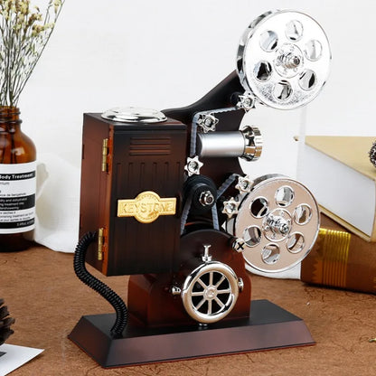 Caixa de música fonógrafo retrô clássico gramofone musical caixa mesa decoração