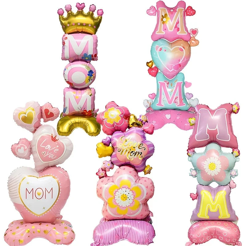 Balão de chão para o Dia das Mães - 2 unidades grandes de 112 cm x 39 cm, decoração