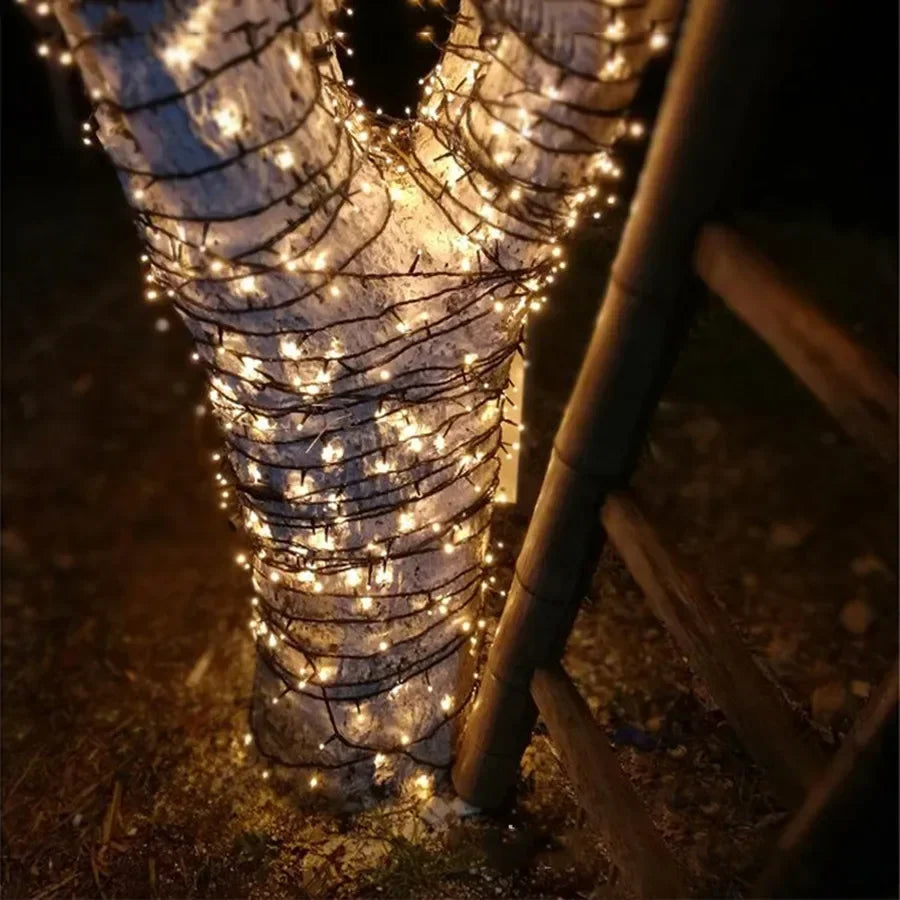 Luzes de Natal, Luzes de Natal de Baixa Voltagem de 98,4 pés, 100M LEDs - com Adaptador