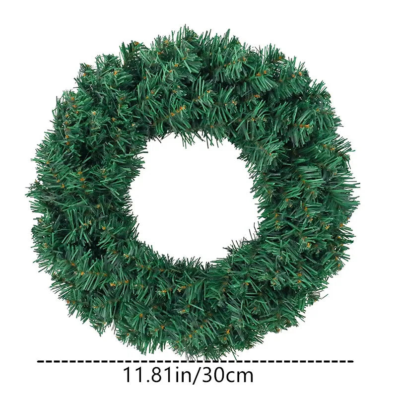 Guirlanda de Natal, guirlanda de Natal festão com laços, guirlanda de porta para paredes