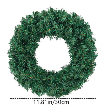 Guirlanda de Natal, guirlanda de Natal festão com laços, guirlanda de porta para paredes